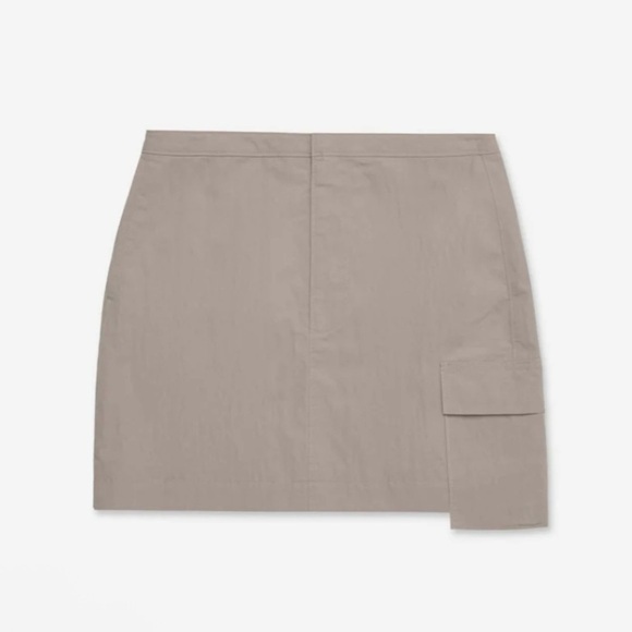 All Things Golden The Cargo Mini Skirt Mid Rise Stretch Cotton Slate Medium Y2K - Picture 1 of 13